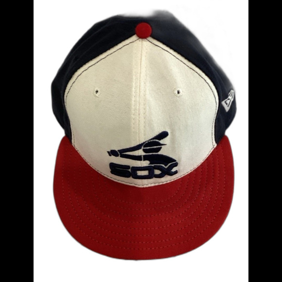 New Era Cap Hat Unisex Fitted 7 5/8” Red Chicago White Sox Cooperstown 59 fifty - Picture 1 of 5